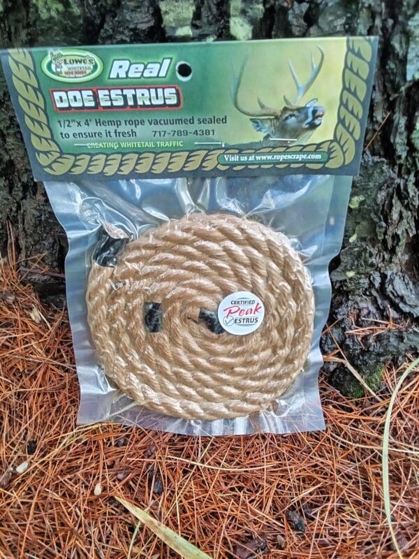 Real Doe in Heat Rope Scrape
